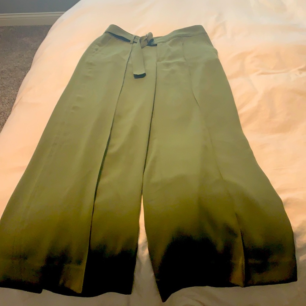 Banana Republic Olive Green Wide Leg Pants